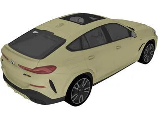 BMW X6 M50i (2020) 3D Model preview