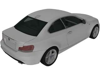BMW 135i Coupe (2007) 3D Model preview