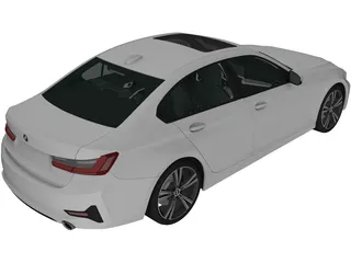 BMW 3-Series Sedan (2019) 3D Model preview