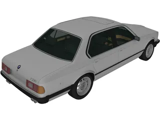 BMW 7-Series [E23] (1982) 3D Model preview
