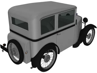 BMW DiXi (1928) 3D Model preview
