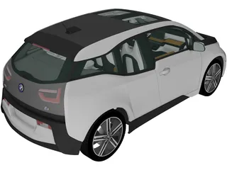 BMW i3 Coupe (2014) 3D Model preview