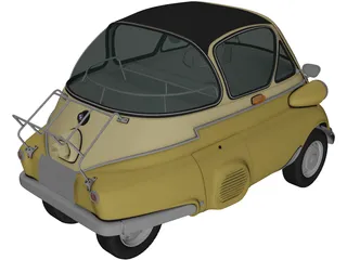 BMW Isetta 250 (1955) 3D Model preview