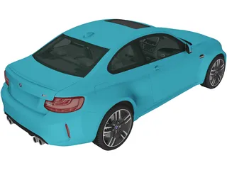 BMW M2 Coupe [F87] (2015) 3D Model preview