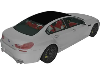 BMW M6 Gran Coupe [F06] (2013) 3D Model preview