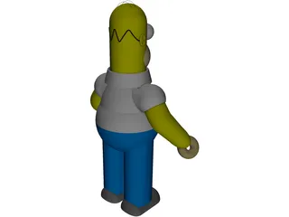Simpsons Homer 3D Model preview