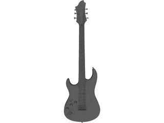 Electric Guitar 3D Model preview