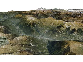 Mountains Alps Pralognan la Vanoise 3D Model preview