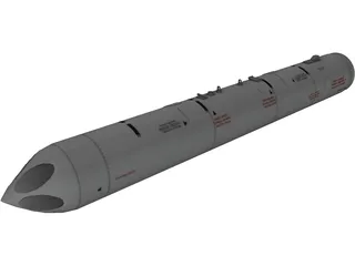 UB-13 122mm Rocket Pod 3D Model preview