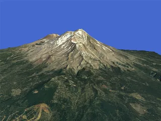 Mount Shasta 3D Model preview