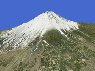 Mount Fuji 3D Model preview
