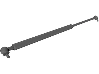 Gas Spring 3D Model preview