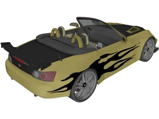 Honda S2000 [Tuned] 3D Model preview