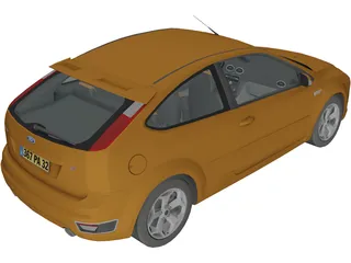 Ford Focus ST 3D Model preview
