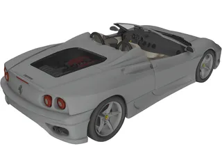 Ferrari 360 Spider 3D Model preview