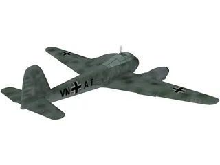 Messerschmitt Me 410 Hornisse (Hornet) 3D Model preview