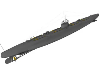 Pantera Bars Submarine 3D Model preview