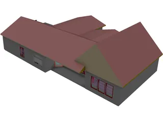 Country Home 3D Model preview