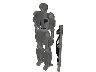 Droid 3D Model preview