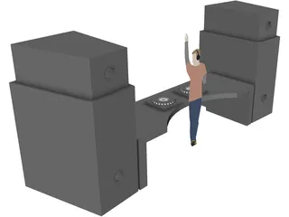DJ 3D Model preview