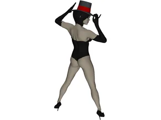 Woman Domenika 3D Model preview