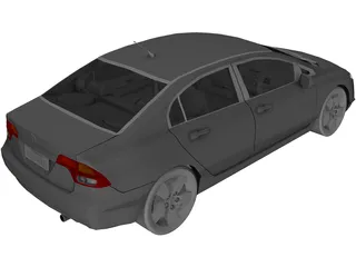Honda Civic (2007) 3D Model preview