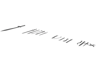 Sword Collection 3D Model preview