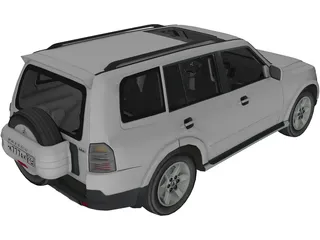 Mitsubishi Pajero (2008) 3D Model preview