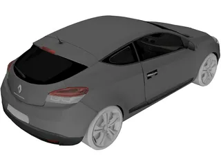 Renault Megane (2009) 3D Model preview