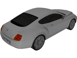 Bentley Continental GT Coupe 3D Model preview