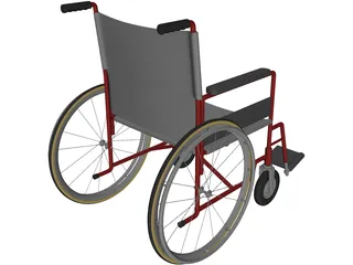 Wheelchair 3D Model preview