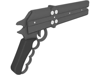 Gun Grave Gun 3D Model preview