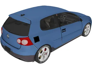 Volkswagen Golf GTi 3D Model preview