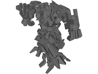 Transformers Movie IronHide 3D Model preview