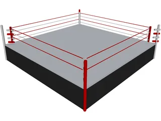 Boxing Ring 3D Model preview