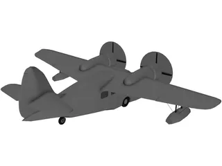 Grumman G-21 Goose 3D Model preview