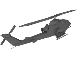Bell AH-1S Cobra 3D Model preview