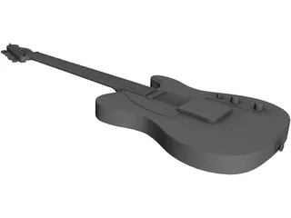 Guitar Fender Telecaster 3D Model preview