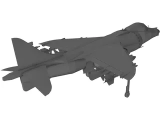 AV-8B Harrier II 3D Model preview
