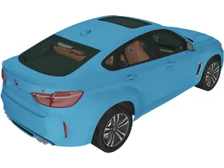 BMW X6M (2015) 3D Model preview
