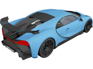 Bugatti Chiron Pur Sport (2021) 3D Model preview