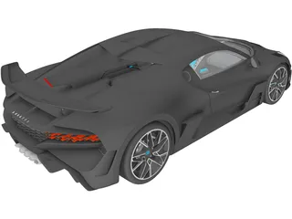Bugatti Divo (2019) 3D Model preview