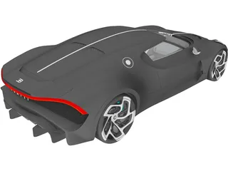 Bugatti La Voiture Noire (2019) 3D Model preview