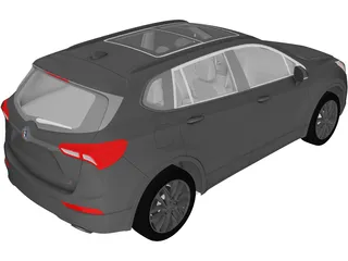 Buick Envision (2019) 3D Model preview