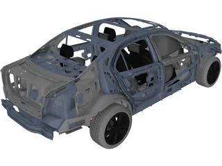 Car Frame 3D Model preview