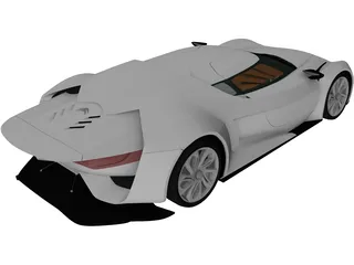 Citroen GT (2008) 3D Model preview