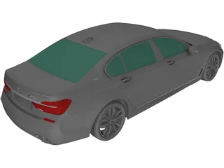 BMW M760Li [G12] (2017) 3D Model preview