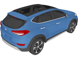Hyundai Tucson (2016) 3D Model preview