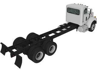 Peterbilt 330 Chassis 3-axle (2003) 3D Model preview