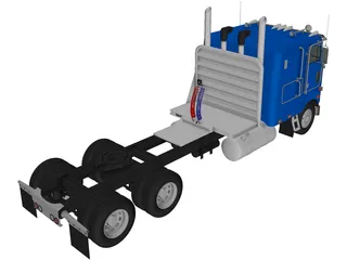 Peterbilt 362 Tractor (2002) 3D Model preview